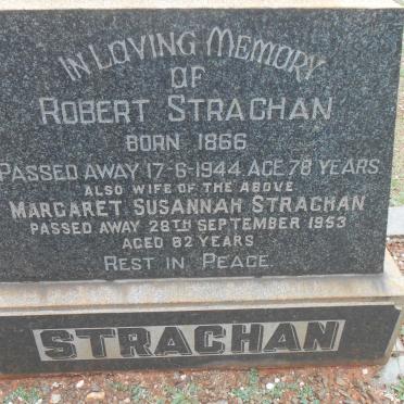 STRACHAN Robert 1866-1944 &amp; Margaret Susannah -1953