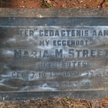 STREET Maria M. nee BOTES 1913-1950
