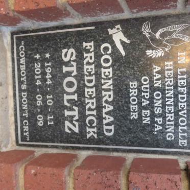 STOLTZ Coenraad Frederick 1944-2014