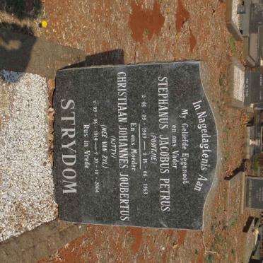 STRYDOM Stephanus Jacobus Petrus 1909-1963 &amp; Christiaan Johannes Joubertus VAN ZYL 1914-2004