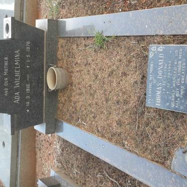 STOW Thomas Donald 1911-1984 &amp; Ada Wilhelmina 1916-1970