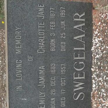 SWEGELAAR Charlotte Jane 1877-1967 :: SWEGELAAR Emily Jamima 1883-1957