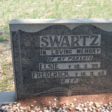 SWARTZ Frederick -1940 &amp; Elsie -1939