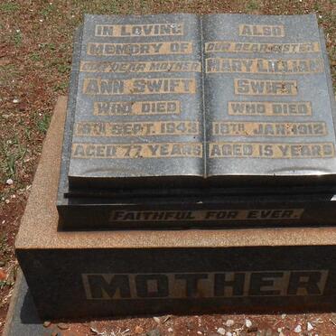 SWIFT Ann -1943 :: SWIFT Mary Lillian -1912