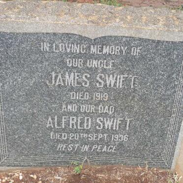 SWIFT James -1919 :: SWIFT Alfred -1936