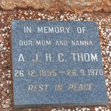 THOM A.J.H.C. 1895-1970