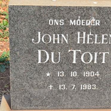 TOIT John Helen, du 1904-1983