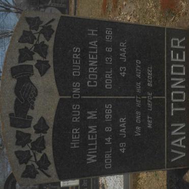 TONDER Willem M., van -1965 &amp; Cornelia H. -1961