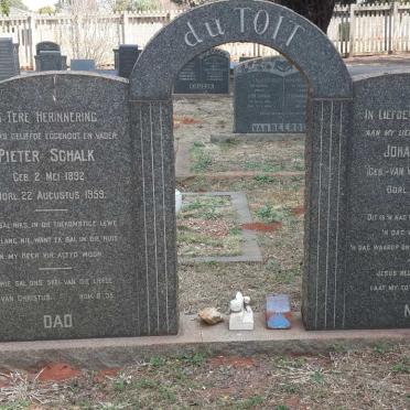 TOIT Pieter Schalk, du 1892-1959 &amp; Johanna Maria VAN WYK 1897-1951