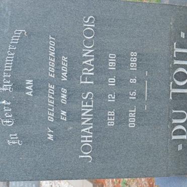 TOIT Johannes Francois, du 1910-1968