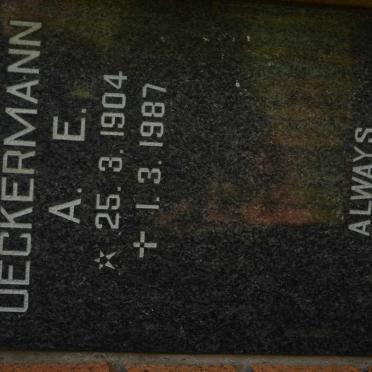 UECKERMANN A.E. 1904-1987
