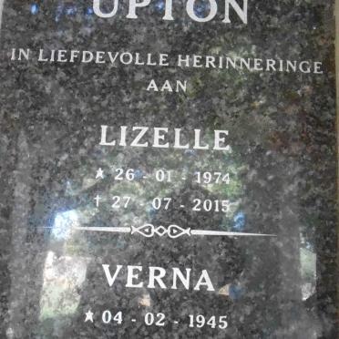 UPTON Verna 1945-2015 :: UPTON Lizelle 1974-2015