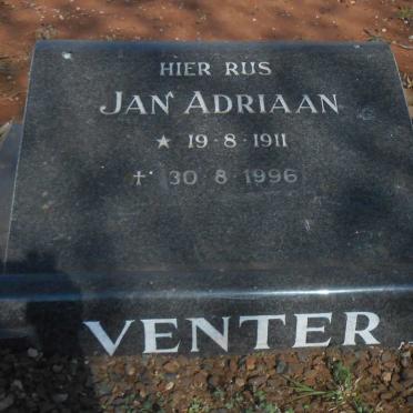 VENTER Jan Adriaan 1911-1996
