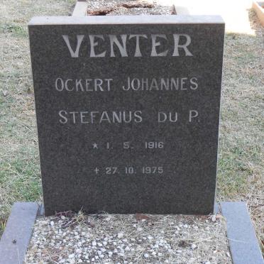 VENTER Ockert Johannes Stefanus du P. 1916-1975