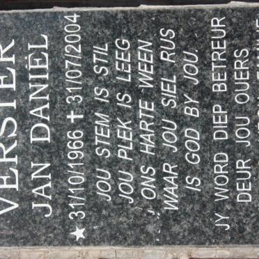 VERSTER Jan Daniel 1966-2004