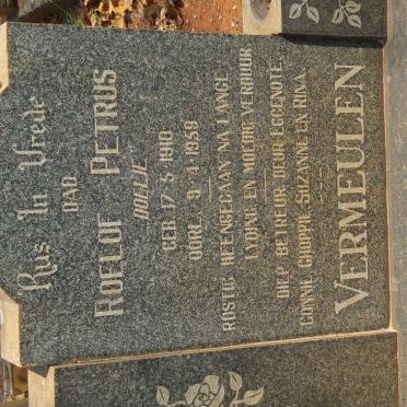 VERMEULEN Roelof Petrus 1910-1959
