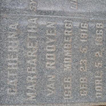 ROOYEN Catherina Margaretha, van nee MOMBERG 1916-1969