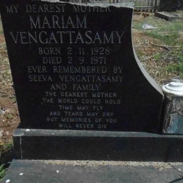 VENGATTASAMY Mariam 1928-1971