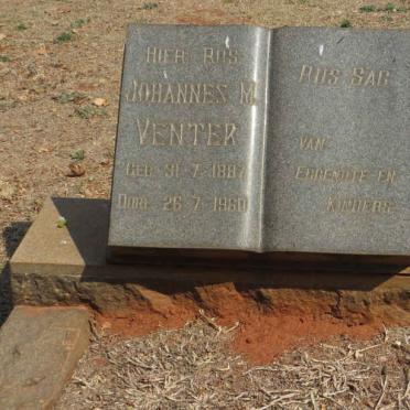VENTER Johannes M. 1887-1960