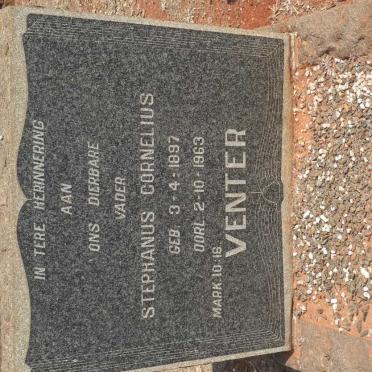 VENTER Stephanus Cornelius 1897-1963