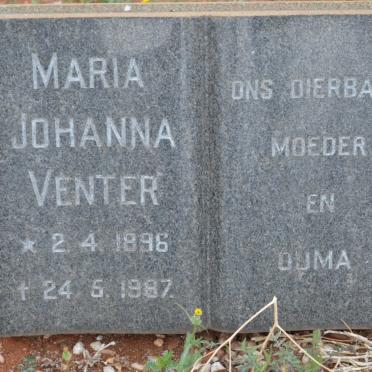 VENTER Maria Johanna 1896-1987