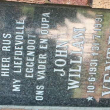 VENTER John William 1931-1991