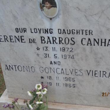 VIEIRA Antonio Goncalves 1965-1965 :: CANHA Erene de Barros 1972-1974
