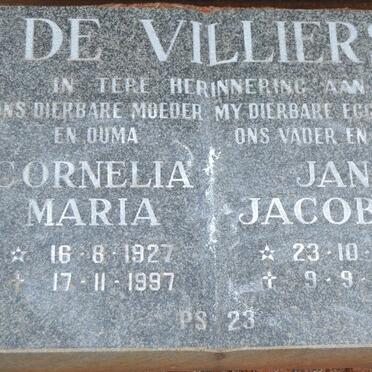 VILLIERS Izak Johannes, de 1870-1948 &amp; Anna Magrieta Maria 1877-1964