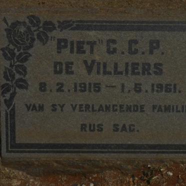 VILLIERS G.C.P., de 1915-1961