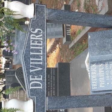 VILLIERS Frederick Philippus, de 1931-2012