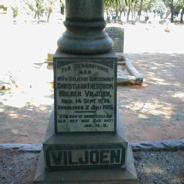 VILJOEN Mulder 1874-1919