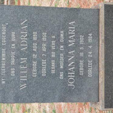 VOSLOO Willem Adrian 1898-1950 &amp; Johanna Maria 1902-1984