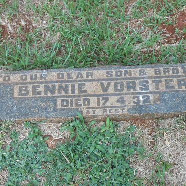 VORSTER Bennie -1932