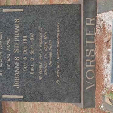 VORSTER Johannes Stephanus 1911-1947 :: VORSTER Johannes Stephanus 1971-1971