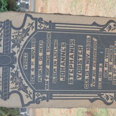VORSTER ? 1874-1932 :: VORSTER Johannes Stephanus 1898-1918