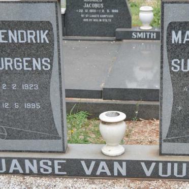 VUUREN Hendrik Jurgens, Janse van 1923-1995 &amp; Martha Susanah 1926-