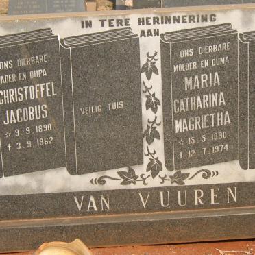 VUUREN Christoffel Jacobus, van 1890-1962 &amp; Maria Catherina Magrietha 1890-1974