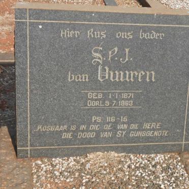 VUUREN S.P.J., van 1871-1963