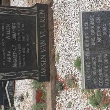 VUUREN Willem Johannes, Jansen van 1888-1957 &amp; Anna Magaretha F. STEYN 1898-1960