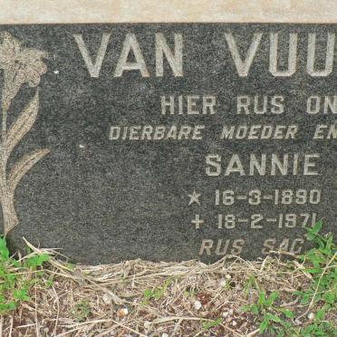 VUUREN Sannie, van 1890-1971