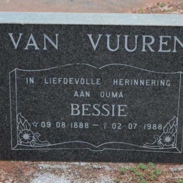 VUUREN Bessie, van 1888-1988