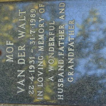 WALT Mof, van der 1931-1989