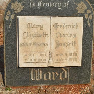 WARD Frederick Charles Bassett 1888-1966 &amp; Mary Elizabeth MISSING 1886-1969
