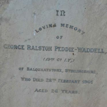 WADDELL George Ralston, PEDDIE -190?