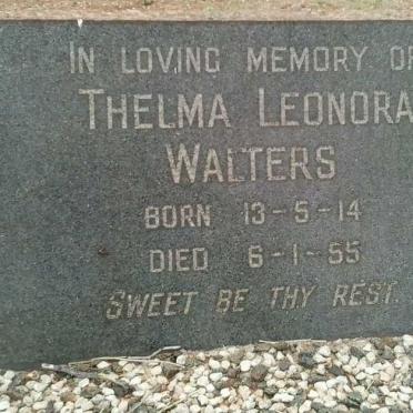 WALTERS Thelma Leonora 1914-1955