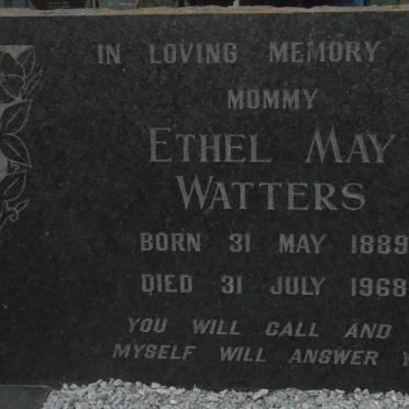 WATTERS Ethel May 1889-1968