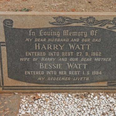 WATT Harry -1962 &amp; Bessie -1984