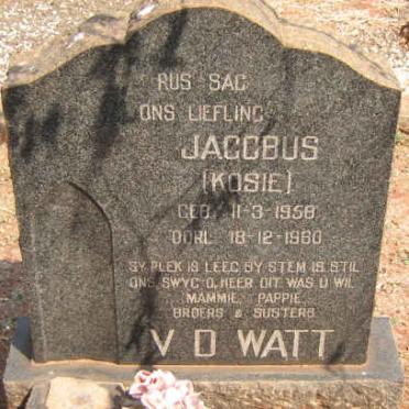 WATT Jacobus, v.d. 1958-1960