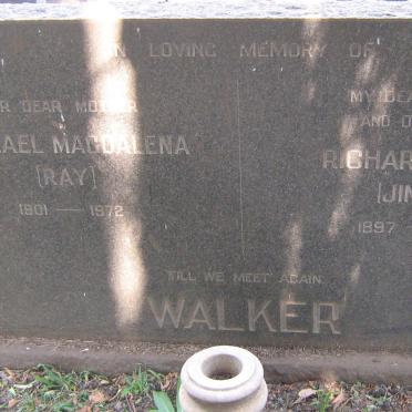 WALKER Richard James 1897-1962 &amp; Rachael Magdalena 1901-1972