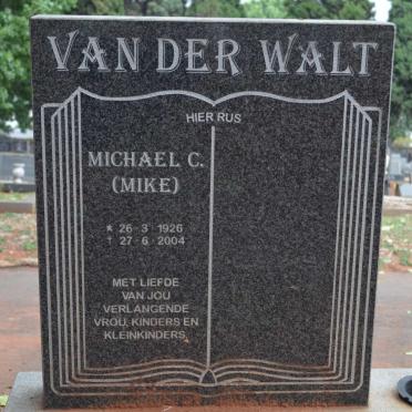 WALT Michael C., van der 1926-2004